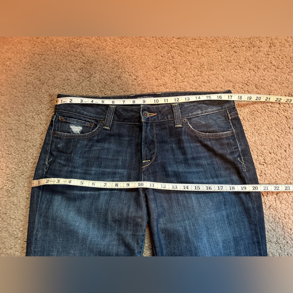 Lucky Brand Jeans Women 10/30 Blue Distressed Lola Boot Cut Western Stretch Deni - Picture 5 of 16